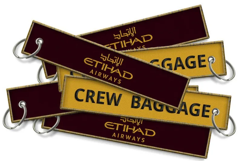 Брелоки Etihad Airways Crew Baggage персонализированные рекламные брелоки оптом из Китая |