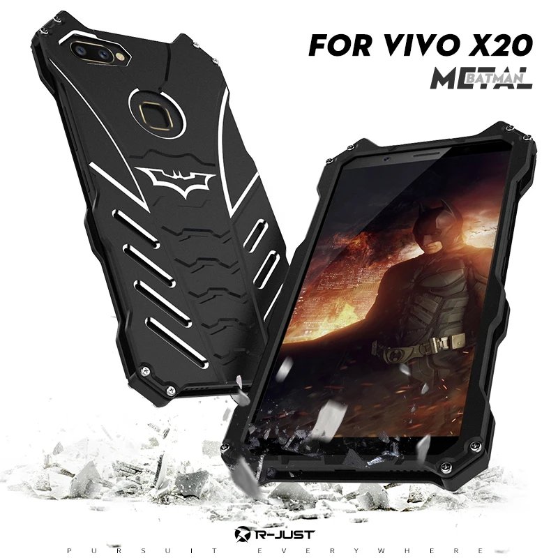 R-just Phone Case For Vivo X20 Armor Heavy Duty Metal Aluminum Protect Skeleton Head Phone Case Cover For Vivo X20+ Plus bracket
R-just Phone Case For Vivo X20 Armor Heavy Duty Metal Aluminum Protect Skeleton Head Phone Case Cover For Vivo X20+ Plus bracket