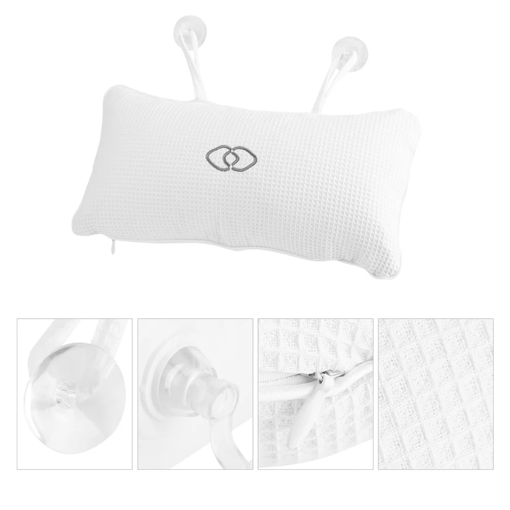 Cushion Bathroom Accessories Non-slip Bathtub Spa Pillow Bath Cushion With Suction Cups Head Support Neck Massage Pillow Cushion
Cushion Bathroom Accessories Non-slip Bathtub Spa Pillow Bath Cushion With Suction Cups Head Support Neck Massage Pillow Cushion