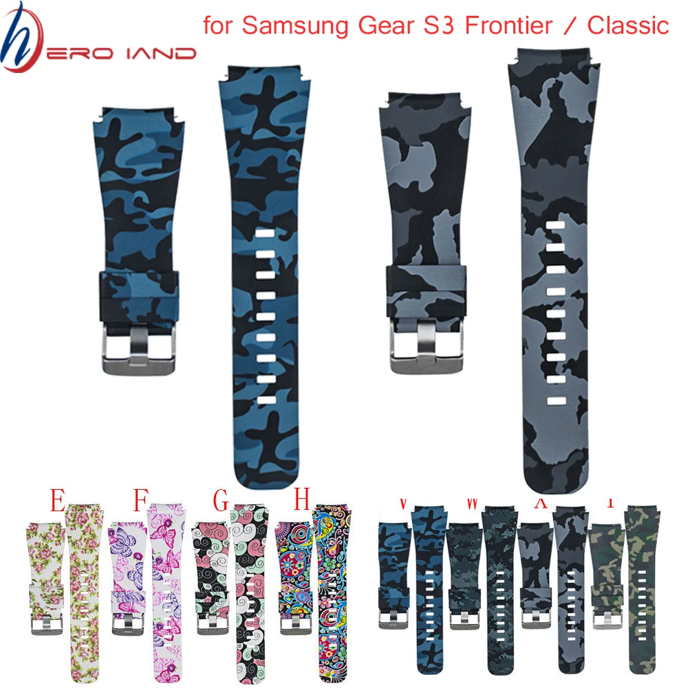 Sport soft Silicone strap for Samsung Gear S3 Frontier Classic Watch band Replacement Printing Pattern Smart Wristband Bracelet
Sport soft Silicone strap for Samsung Gear S3 Frontier Classic Watch band Replacement Printing Pattern Smart Wristband Bracelet