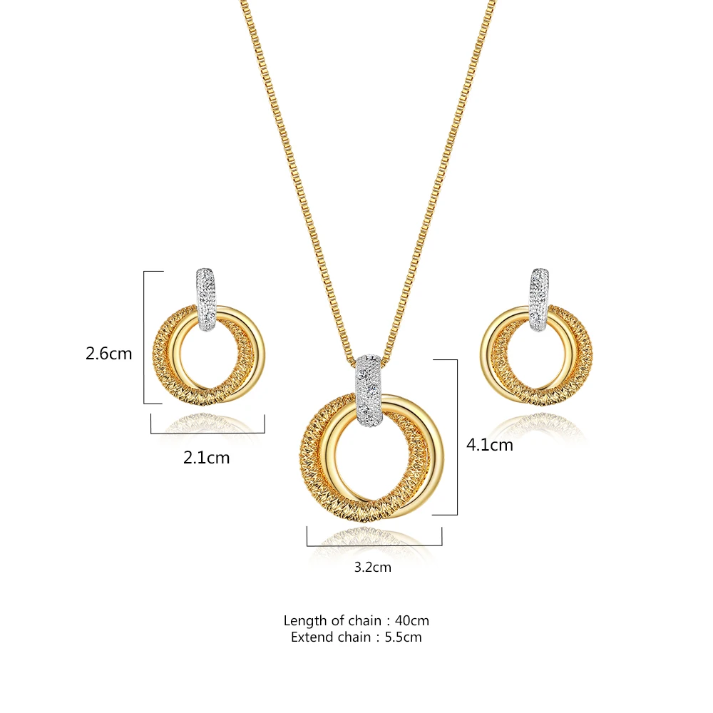 Viennois Jewelry Set For Women Gold Plated Double Circle Choker Necklace and Earrings Jewelry Sets Fashion Jewelry For Women
Viennois Jewelry Set For Women Gold Plated Double Circle Choker Necklace and Earrings Jewelry Sets Fashion Jewelry For Women