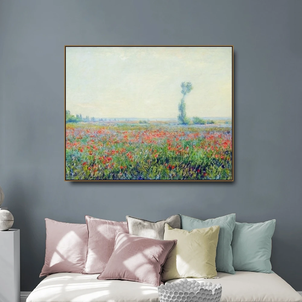 Poppy Field by Monet Canvas Painting Calligraphy Poster Prints Living Room House Wall Art Painting Home Decoration Picture
Poppy Field by Monet Canvas Painting Calligraphy Poster Prints Living Room House Wall Art Painting Home Decoration Picture