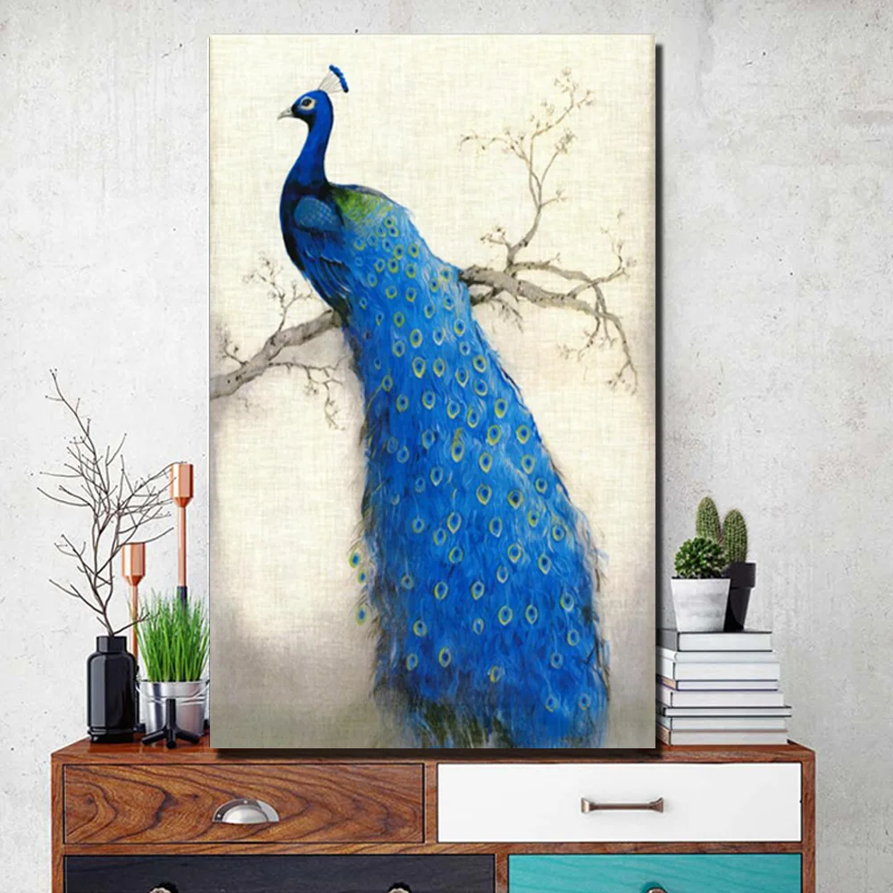 Size 60x90cm-Blue Peacock Posters And Prints Large Peacock Animals Wall Pictures For Living Room Decoration Modern Animals Print
Size 60x90cm-Blue Peacock Posters And Prints Large Peacock Animals Wall Pictures For Living Room Decoration Modern Animals Print