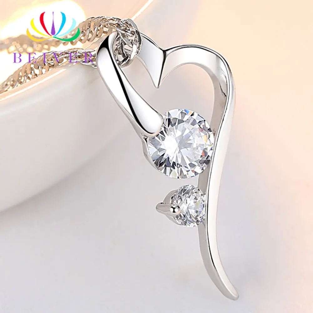Beiver 2 Colors Fashion AAAA Cubic Zirconia Heart Necklace for Women White Gold Color Wedding Jewelry 2019 New Arrivals
Beiver 2 Colors Fashion AAAA Cubic Zirconia Heart Necklace for Women White Gold Color Wedding Jewelry 2019 New Arrivals