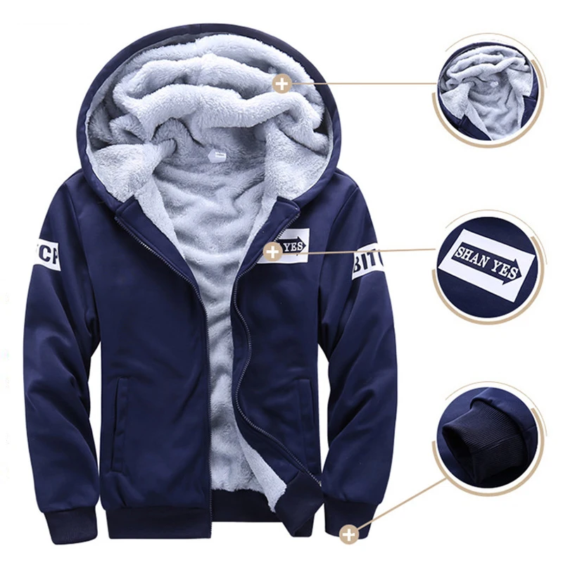 Men Sportswear Sets Fleece Thick Hooded Brand-Clothing Casual Track Suit Male Jacket+Pant Warm Fur Inside Winter Sweatshirt
Men Sportswear Sets Fleece Thick Hooded Brand-Clothing Casual Track Suit Male Jacket+Pant Warm Fur Inside Winter Sweatshirt