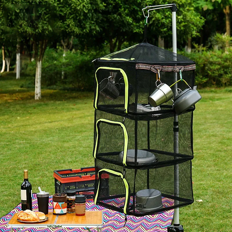 Outdoor Folding Drying Net Camping Four-layer Storage Basket Fishing Drying Fish Dried Vegetables DC156
Outdoor Folding Drying Net Camping Four-layer Storage Basket Fishing Drying Fish Dried Vegetables DC156