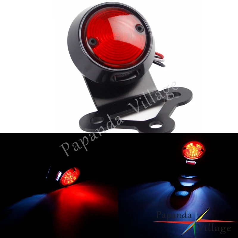 Black Motorcycle 12V LED Vintage Rear Tail Brake Running License Plate Light for Harley Touring Street Bob Road King Cafe Racer
Black Motorcycle 12V LED Vintage Rear Tail Brake Running License Plate Light for Harley Touring Street Bob Road King Cafe Racer