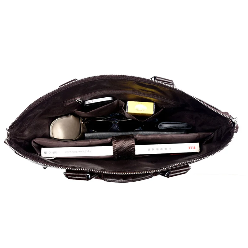 Мужской деловой портфель VORMOR кожаная сумка мессенджер для ноутбука и