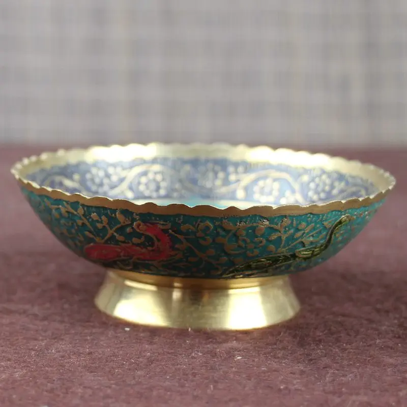 Brass miscellaneous ornaments cloisonne bowl | Дом и сад