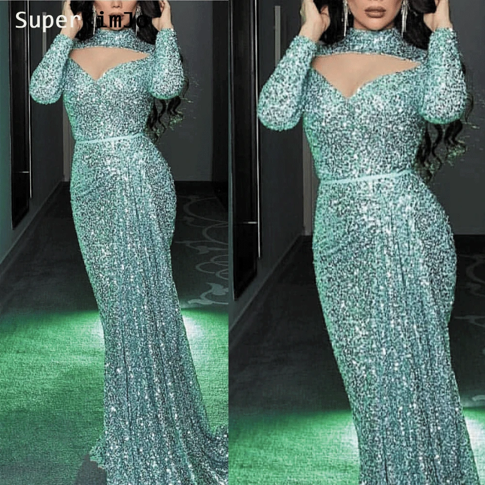 SuperKimJo Vestidos Elegantes Para Mujer Arabic Sparkly Evening Dresses Long Sleeve High Neck Evening Gown 2023 Abendkleider
SuperKimJo Vestidos Elegantes Para Mujer Arabic Sparkly Evening Dresses Long Sleeve High Neck Evening Gown 2023 Abendkleider
