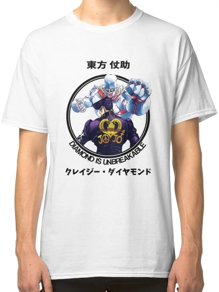 Josuke Higashikata приключения Джоджо Для мужчин белая футболка Футболки для девочек