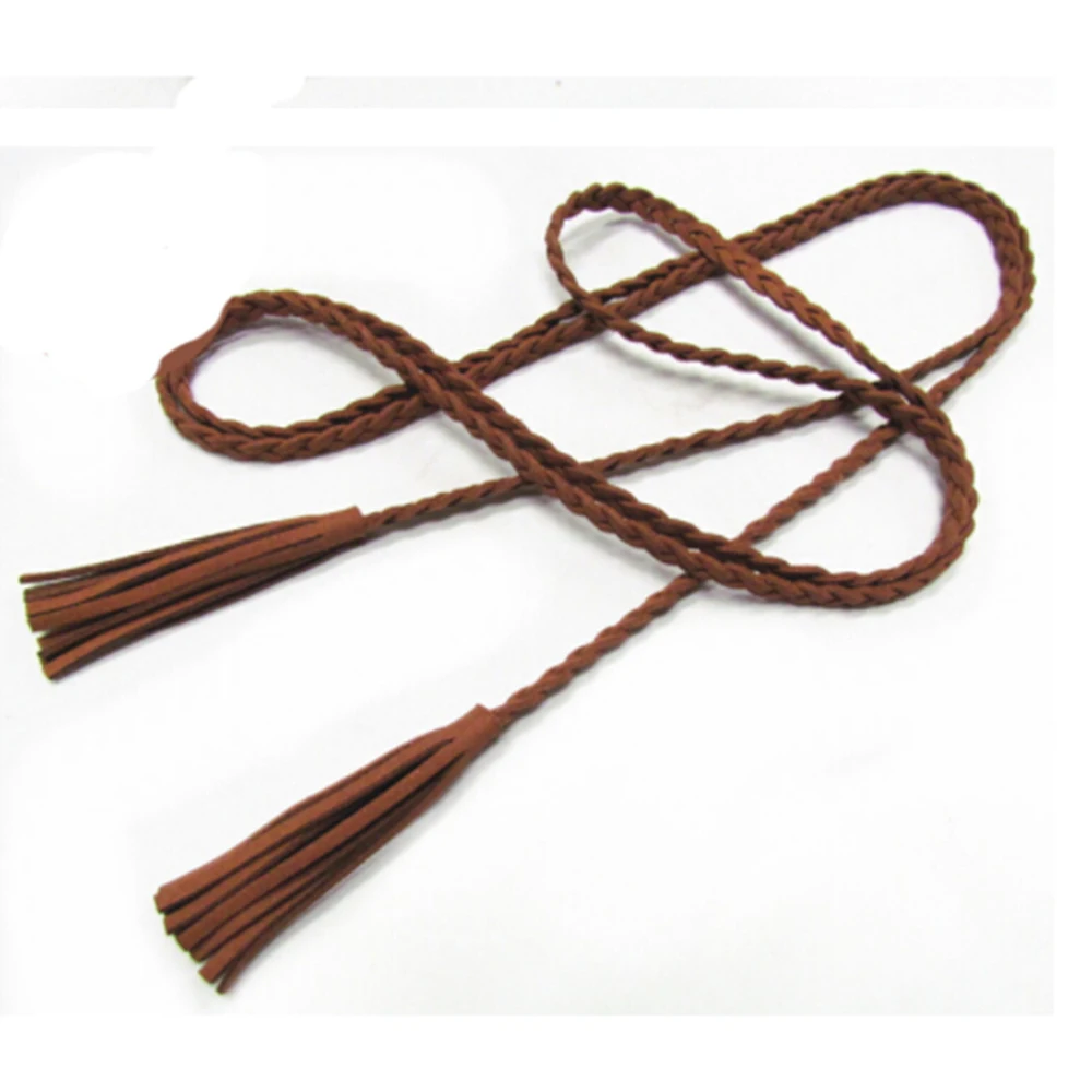 Good Hand-knit Long Leather Designer Braid Waist Belt with Tassel Party Belts & Cummerbunds for Women Girls String Waistband
Good Hand-knit Long Leather Designer Braid Waist Belt with Tassel Party Belts & Cummerbunds for Women Girls String Waistband