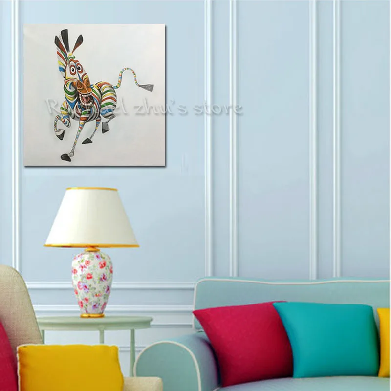 Hand Painted Zebra Oil Painting On Canvas Animal Art Canvas Painting Zebra Wall Pictures Living Room Children's Home Wall Decor
Hand Painted Zebra Oil Painting On Canvas Animal Art Canvas Painting Zebra Wall Pictures Living Room Children's Home Wall Decor