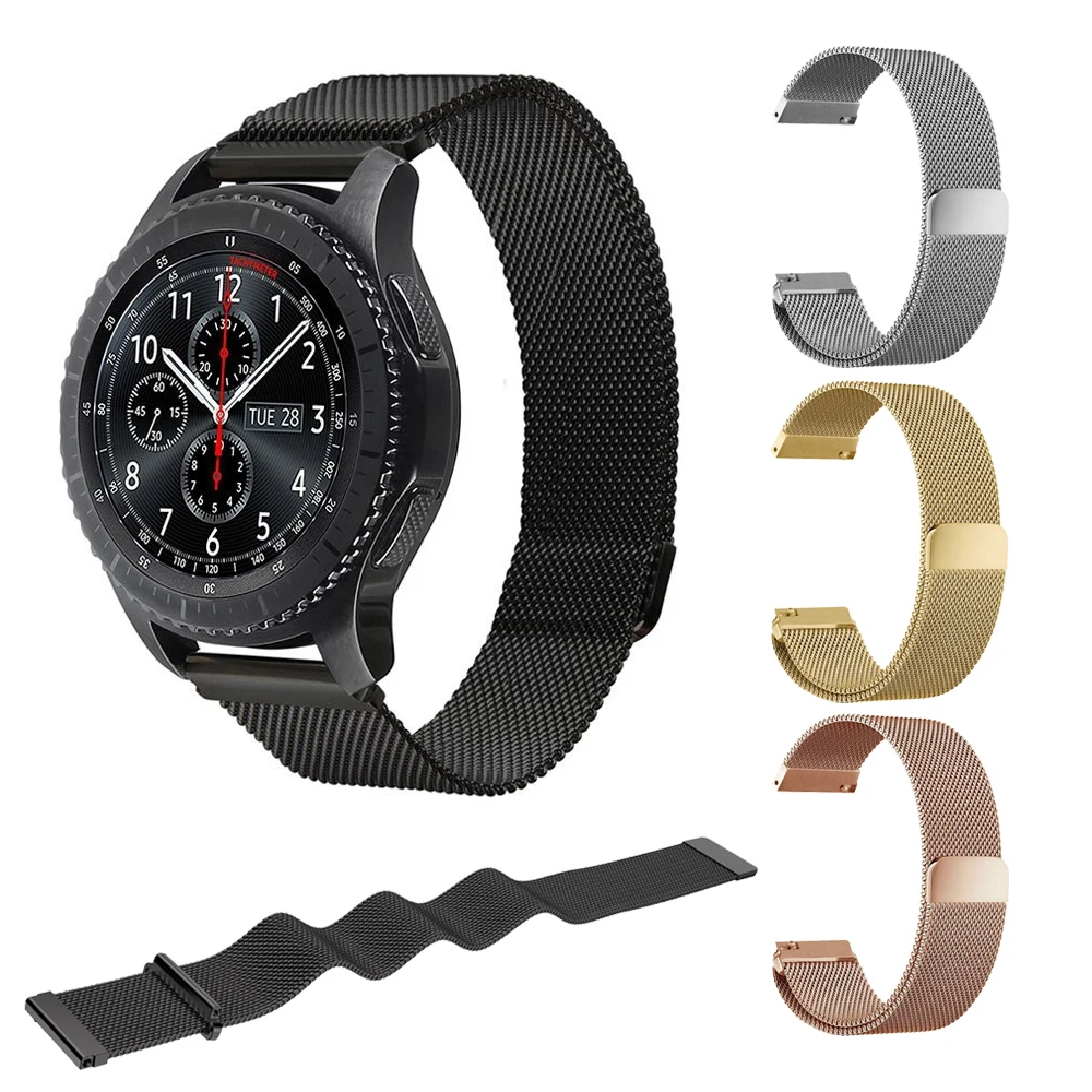 Magnetic Milanese Loop Band For Samsung Gear S3 Frontier/Classic Replacement stainless steel band for Classic | Наручные часы