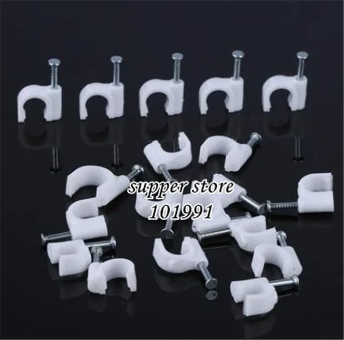 DEBROGLIE 1000PCS Cable fixed 6mm-16mm Flat or Round or CCircle Path cable clips with Nail, Wire U Circle Cable Clamp with Nail
DEBROGLIE 1000PCS Cable fixed 6mm-16mm Flat or Round or CCircle Path cable clips with Nail, Wire U Circle Cable Clamp with Nail