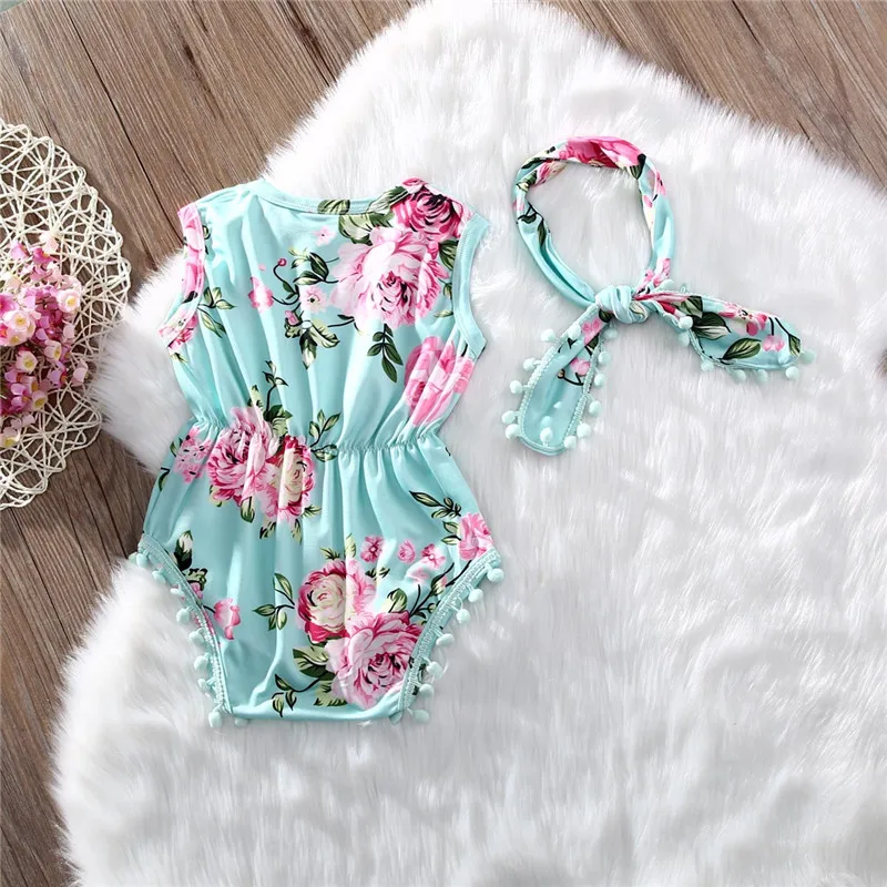 Floral Newborn Infant Baby Girls Clothes Cotton Sleeveless Headband Bodysuits Jumpsuit Outfits Clothing Baby Girl Sunsuit Outfit
Floral Newborn Infant Baby Girls Clothes Cotton Sleeveless Headband Bodysuits Jumpsuit Outfits Clothing Baby Girl Sunsuit Outfit