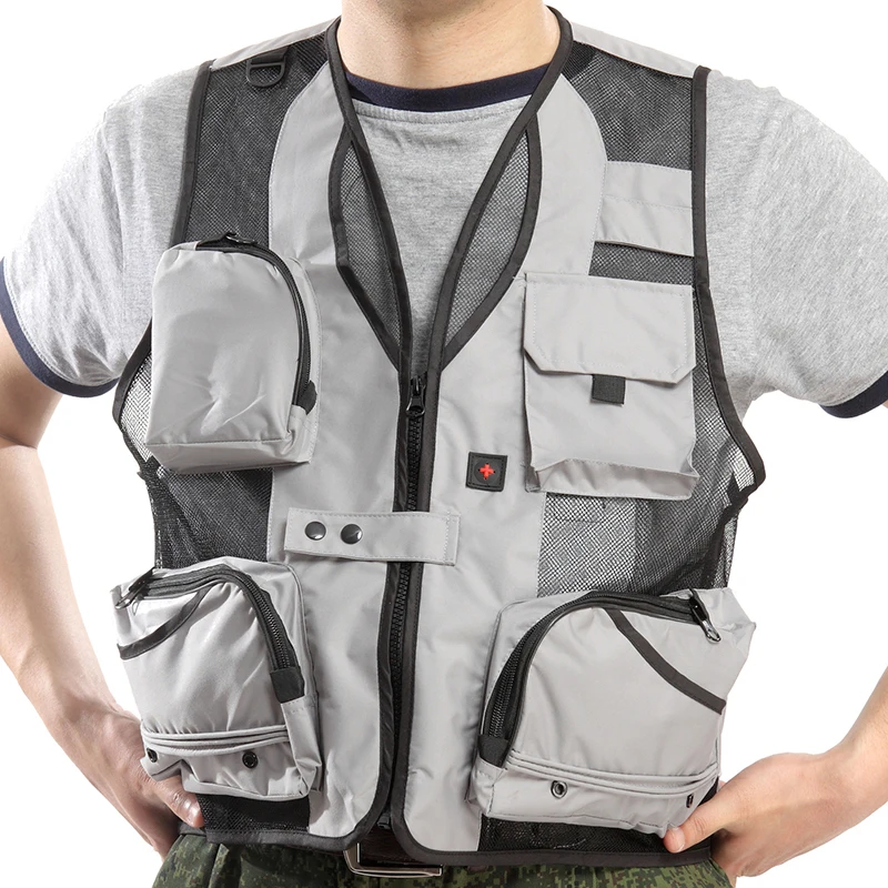 QIQICHEN Men Fast Dry reporter Vest Casual Pockets Tactical Waistcoat Summer Clothes Photography Sleeveless Jacket XL-5XL yelek 
QIQICHEN Men Fast Dry reporter Vest Casual Pockets Tactical Waistcoat Summer Clothes Photography Sleeveless Jacket XL-5XL yelek