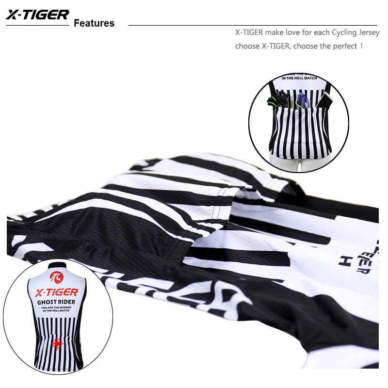 X-Tiger 2020 Pro Racing Road Bicycle Clothing Sleeveless Skull Cycling Jersey Comtortable MTB Bike Cycling Vest For Men
X-Tiger 2020 Pro Racing Road Bicycle Clothing Sleeveless Skull Cycling Jersey Comtortable MTB Bike Cycling Vest For Men