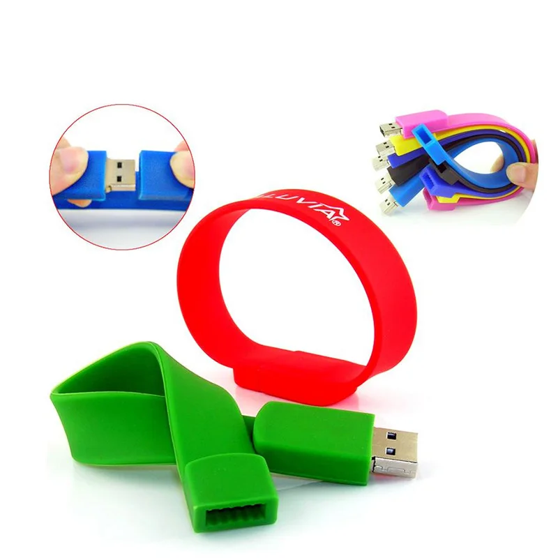 Silicone Bracelet Wrist Band 64GB 32GB16GB 8GB 4GB USB 2.0 USB Flash Drive Pen Drive Stick U Disk Pendrives
Silicone Bracelet Wrist Band 64GB 32GB16GB 8GB 4GB USB 2.0 USB Flash Drive Pen Drive Stick U Disk Pendrives