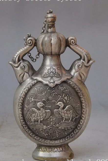 decoration Tibet copper silver marked old tibetan silver elephant Ducks animal Wine Tea Pot Flagon lucky statue
decoration Tibet copper silver marked old tibetan silver elephant Ducks animal Wine Tea Pot Flagon lucky statue