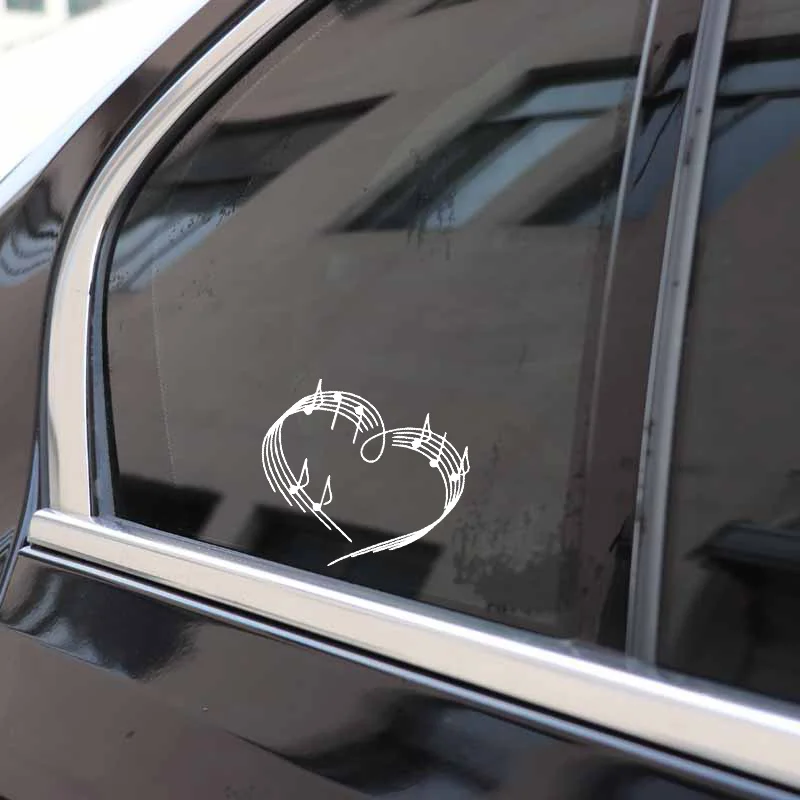 YJZT 13.5CM*11.7CM Notes Dance Rock Classics Guitar Violin Love Vinly Black/Silver Car Sticker C22-0607
YJZT 13.5CM*11.7CM Notes Dance Rock Classics Guitar Violin Love Vinly Black/Silver Car Sticker C22-0607