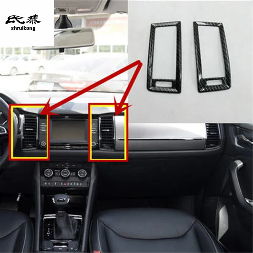 Декоративная крышка из АБС-пластика, углеродного волокна, для кондиционера SKODA KODIAQ 2016 - 2018 гг., 2 шт./лот
Декоративная крышка из АБС-пластика, углеродного волокна, для кондиционера SKODA KODIAQ 2016 - 2018 гг., 2 шт./лот