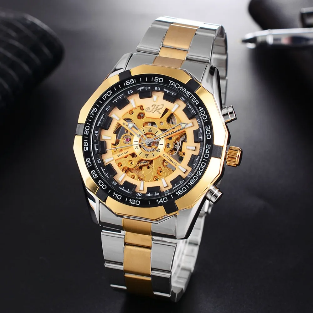 Mens Skeleton Mechanical Watch Forsining Automatic Gold Male WristWatches Stainless Steel Waterproof Reloj Hombre 2019 Luxury
Mens Skeleton Mechanical Watch Forsining Automatic Gold Male WristWatches Stainless Steel Waterproof Reloj Hombre 2019 Luxury