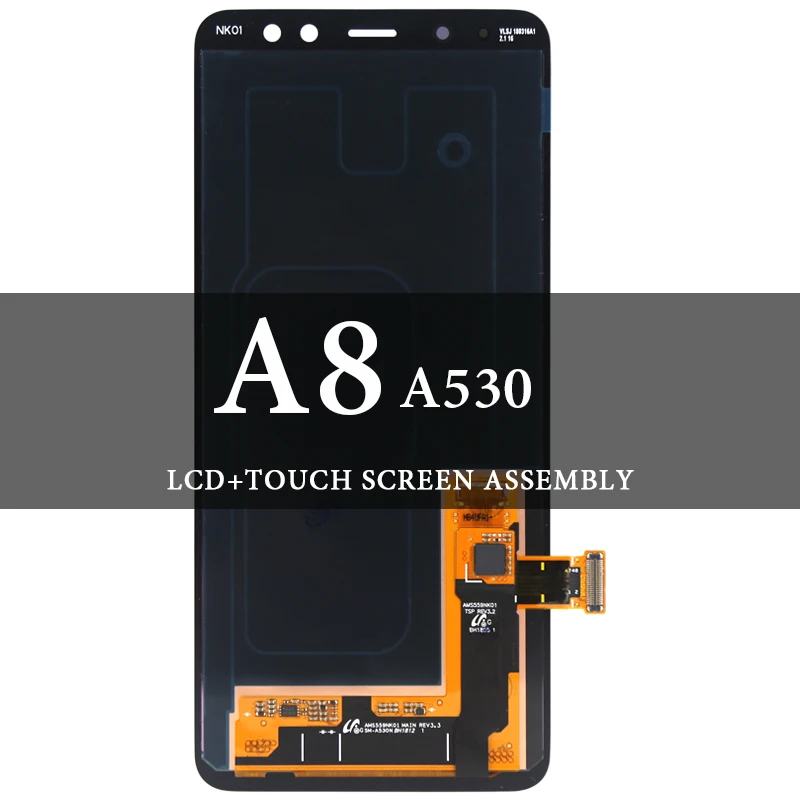 ЖК-дисплей 2018 ''для A8 5,6 A530 A530F A530N A530DS, черный дигитайзер в сборе, замена AMOLED-экрана дисплея
ЖК-дисплей 2018 ''для A8 5,6 A530 A530F A530N A530DS, черный дигитайзер в сборе, замена AMOLED-экрана дисплея