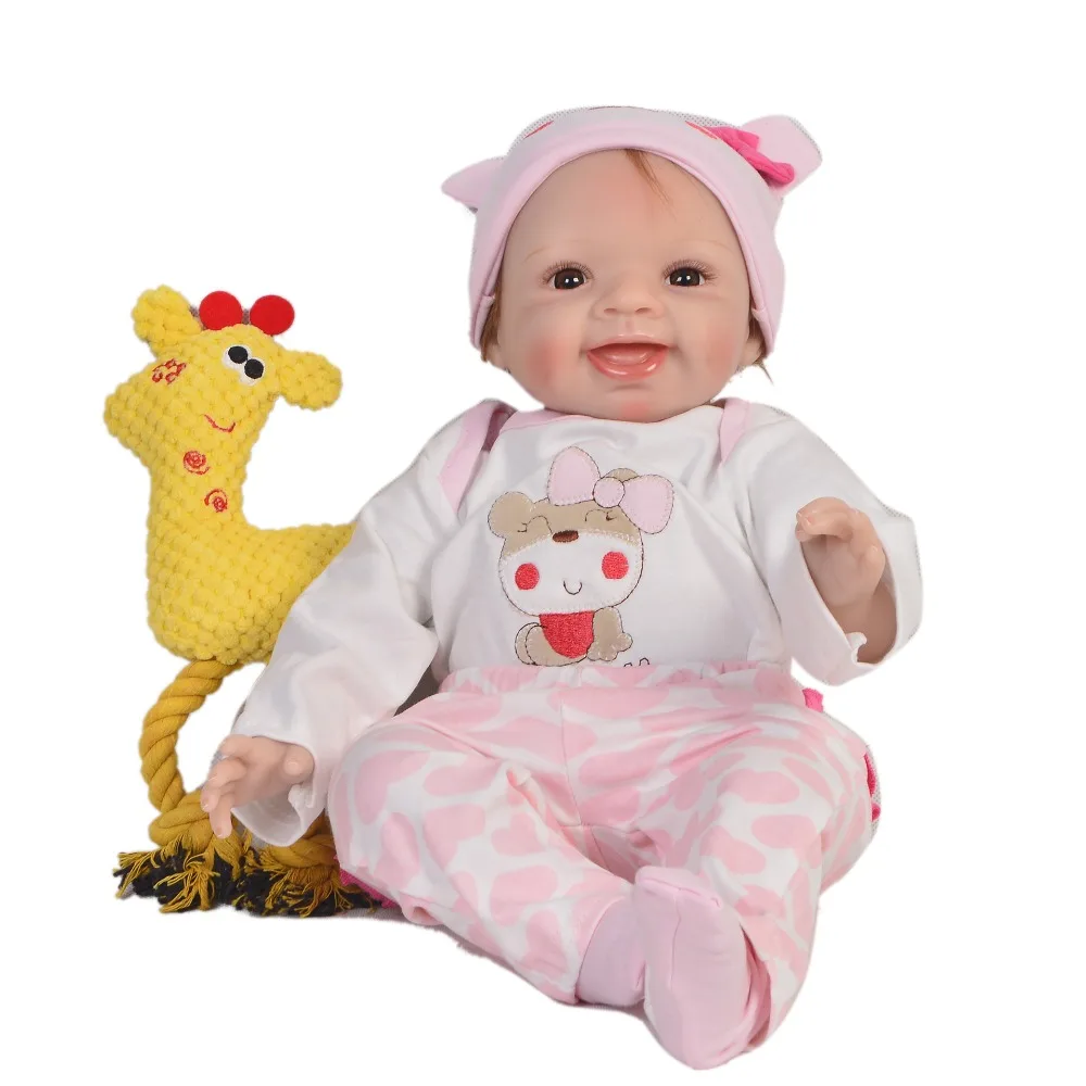 22inch Silicone 55cm Reborn Baby Doll Toy Realistic Newborn Princess Girls Babies Doll Kid Brinquedos play house doll for sale
22inch Silicone 55cm Reborn Baby Doll Toy Realistic Newborn Princess Girls Babies Doll Kid Brinquedos play house doll for sale