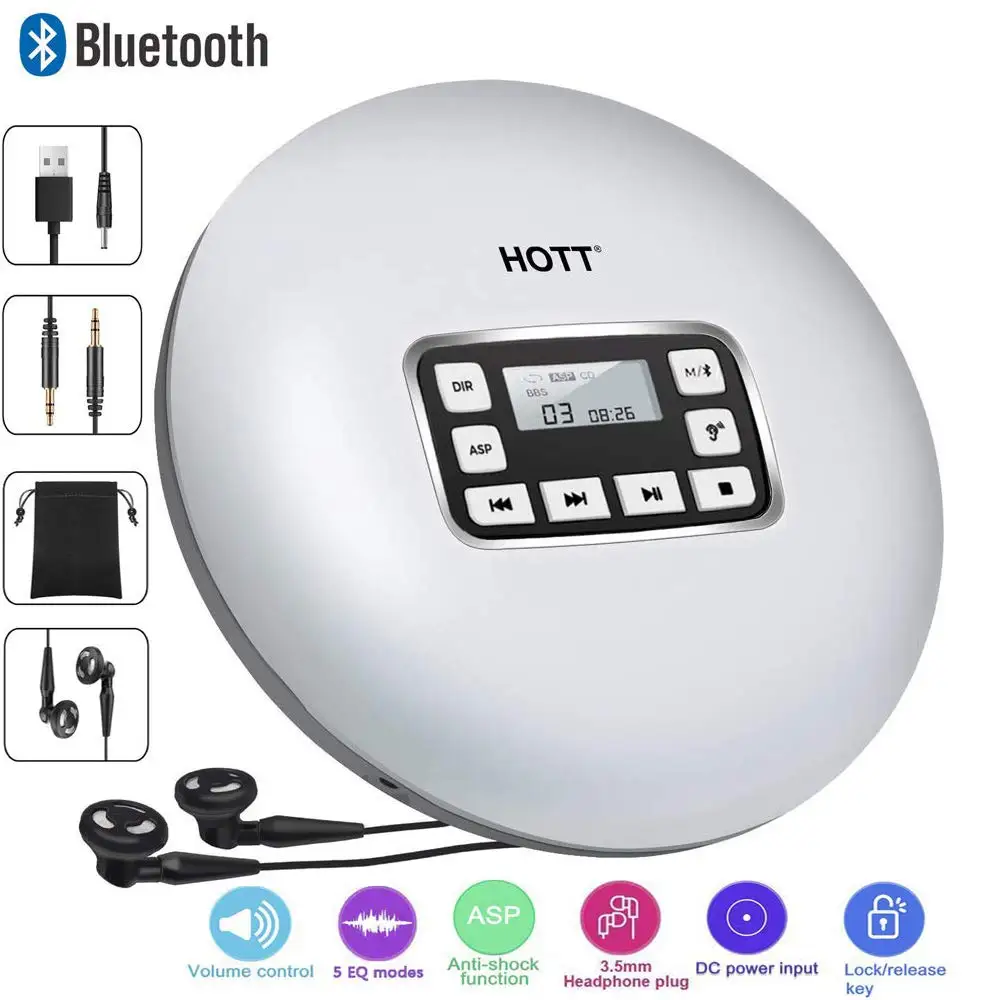 Новый портативный Bluetooth CD-проигрыватель со светодиодный ным дисплеем защита от пропусков противоударный персональный проигрыватель диско...
Новый портативный Bluetooth CD-проигрыватель со светодиодный ным дисплеем защита от пропусков противоударный персональный проигрыватель диско...