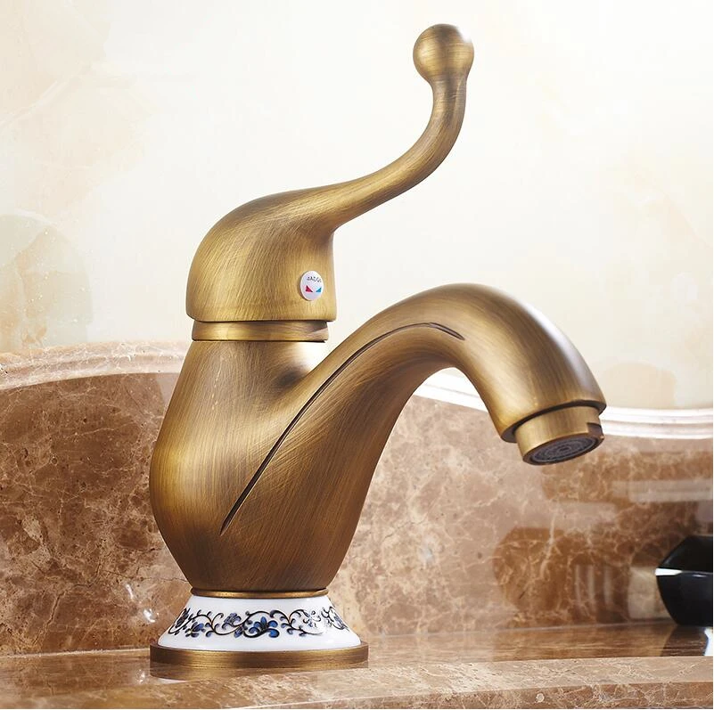 2016 Antique Brass Finishing Bathroom Basin Faucets Single Hand Hot and Cold Washbasin Mixer Tap Torneira banheiro TP-1085
2016 Antique Brass Finishing Bathroom Basin Faucets Single Hand Hot and Cold Washbasin Mixer Tap Torneira banheiro TP-1085