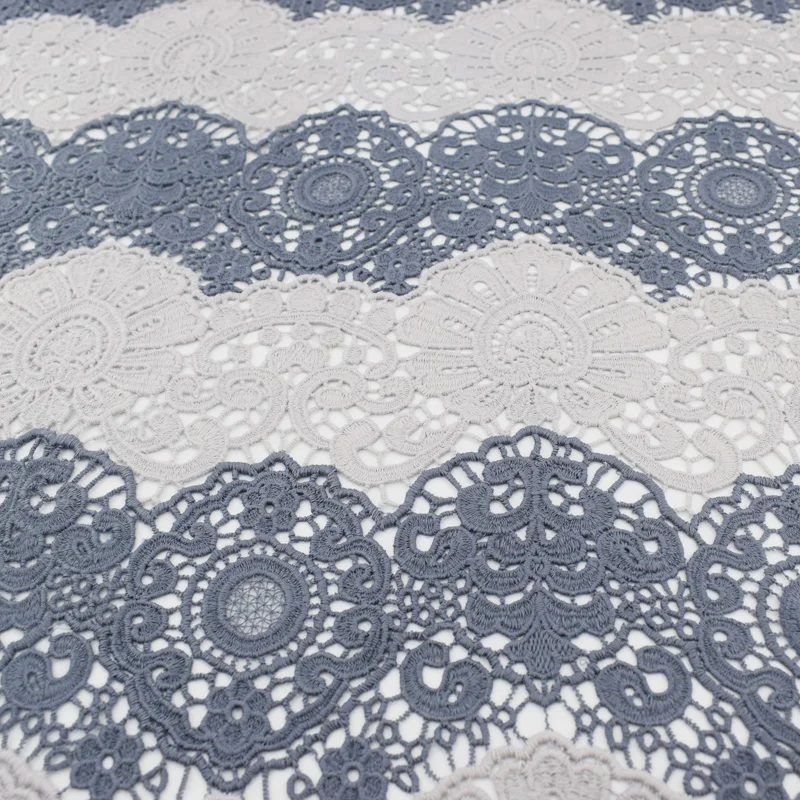 5yards Gray wave edge embroidery double color water soluble lace fabric for dress telas tissu au metre tecido tela shabby chic
5yards Gray wave edge embroidery double color water soluble lace fabric for dress telas tissu au metre tecido tela shabby chic
