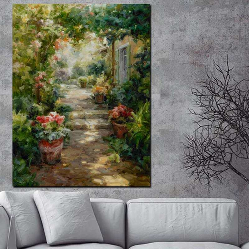 100x180cm Abstract Pastoral Garden House Landscape Oil Painting on Canvas Modern Poster Art Wall Picture for Living Room
100x180cm Abstract Pastoral Garden House Landscape Oil Painting on Canvas Modern Poster Art Wall Picture for Living Room