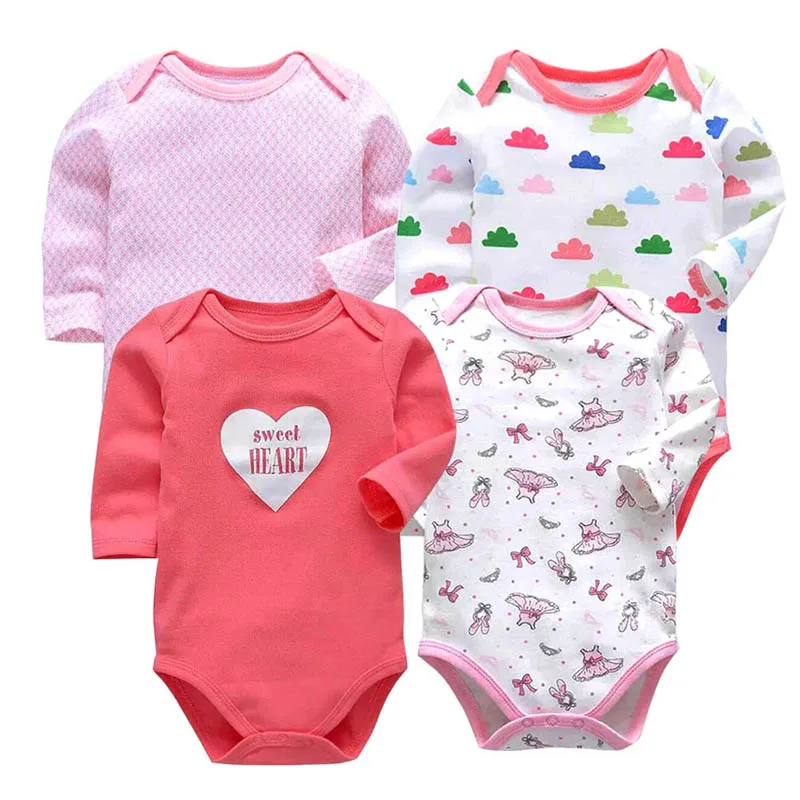 Newborn Bodysuit Baby Girl Boy Clothes 100%cotton Cartoon print Long sleeves Infant Clothing 4Pcs/lot 0-24 months
Newborn Bodysuit Baby Girl Boy Clothes 100%cotton Cartoon print Long sleeves Infant Clothing 4Pcs/lot 0-24 months