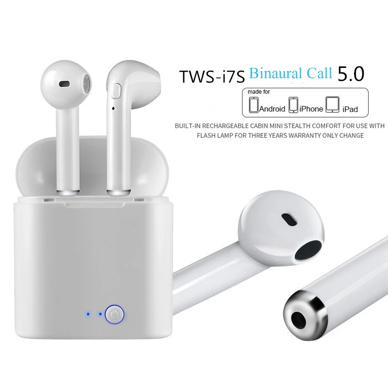 I7s TWS Bluetooth наушники Беспроводные Спортивные с микрофоном Спортивная гарнитура