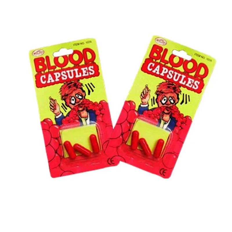 3 pcs/Set Funny Joke Toys Blood Pill Trick Toys Whimsy Prop Vomiting Blood Capsule Novelty Gag Practical Jokes Horror Party Toys
3 pcs/Set Funny Joke Toys Blood Pill Trick Toys Whimsy Prop Vomiting Blood Capsule Novelty Gag Practical Jokes Horror Party Toys