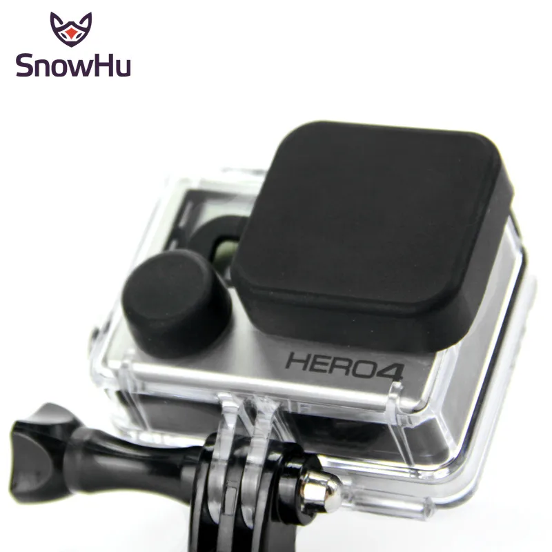 SnowHu для GoPro аксессуары корпус Защитный Водонепроницаемый чехол силиконовый