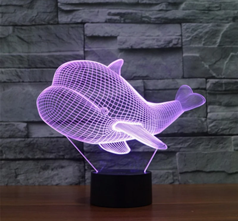 New little whale 3D lamp colorful touch charging LED visual lamp atmosphere lamp
New little whale 3D lamp colorful touch charging LED visual lamp atmosphere lamp