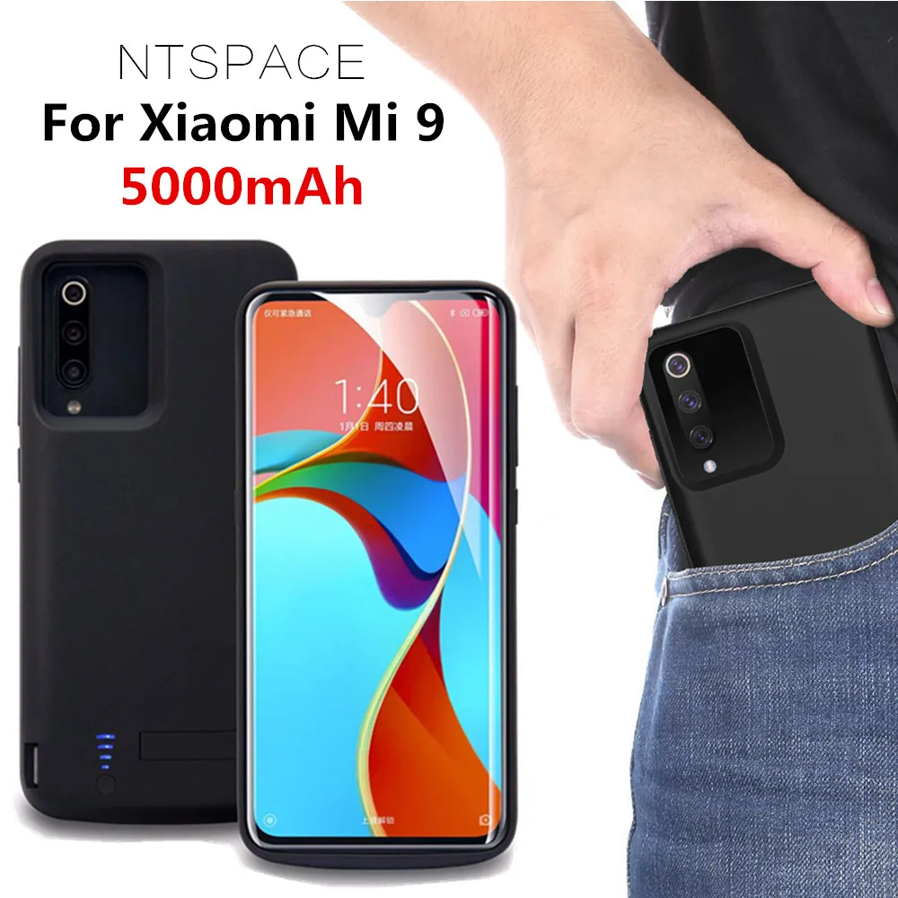 NTSPACE Battery Charger Cases For Xiaomi Mi 9 Power Bank Case 5000mAh Extenal Charging Powerbank Cover For Xiaomi 9 Battery Case
NTSPACE Battery Charger Cases For Xiaomi Mi 9 Power Bank Case 5000mAh Extenal Charging Powerbank Cover For Xiaomi 9 Battery Case