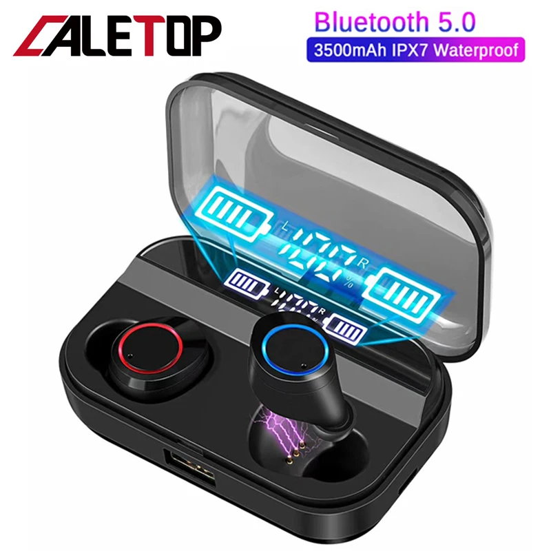 TWS стереонаушники CALETOP с поддержкой Bluetooth 5 0 и сенсорным управлением|Наушники