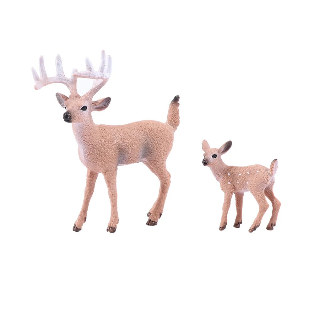 Изображение оленя Рождественская миниатюрная кукла белый хвост олень модель