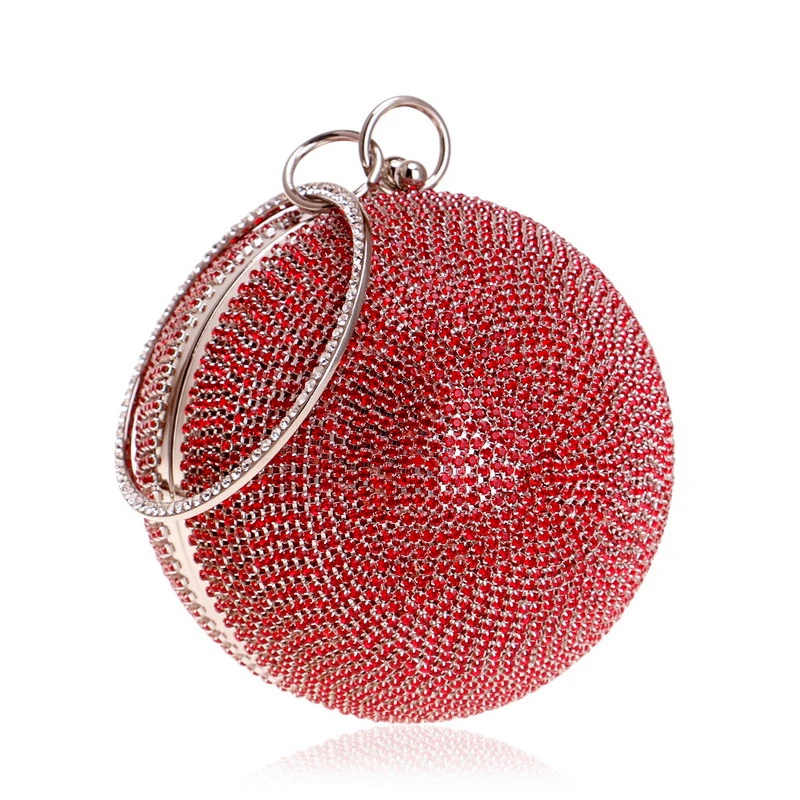 Colorful Diamond Evening Bag Round Ball Fashion Designer Gold Clutch Purse Handbag Party Wedding Bridal Chain Messenger Bag
Colorful Diamond Evening Bag Round Ball Fashion Designer Gold Clutch Purse Handbag Party Wedding Bridal Chain Messenger Bag