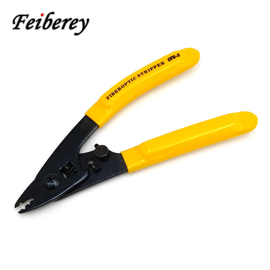 FTTH CFS-3 Three Port Optical Fiber Stripper FTTH Fiber Optic Patch Cord Sheath Bare Fiber Buffer and Cladding Stripping Plier
FTTH CFS-3 Three Port Optical Fiber Stripper FTTH Fiber Optic Patch Cord Sheath Bare Fiber Buffer and Cladding Stripping Plier