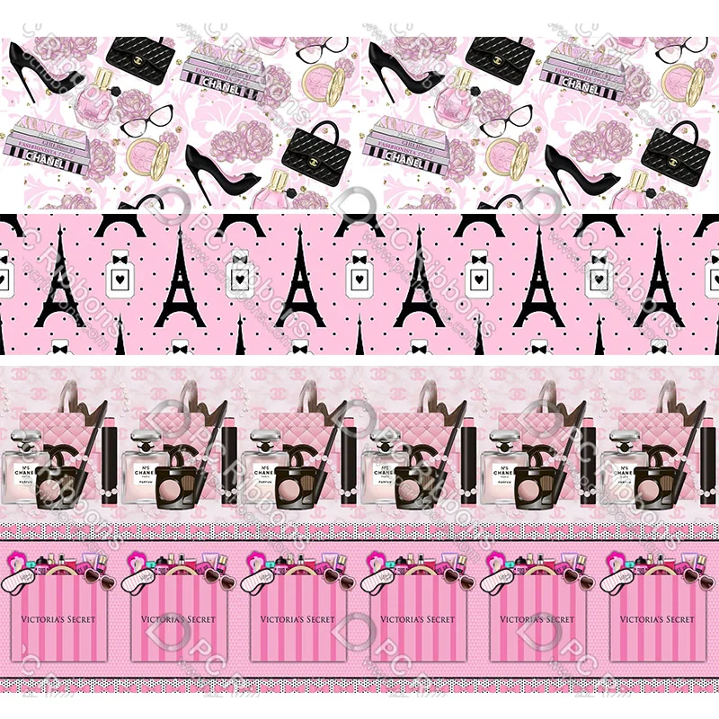 New design pink perfume bottle printed grosgrain ribbon 50 yards gift wrapping diy bows christmas wedding derections ribbons
New design pink perfume bottle printed grosgrain ribbon 50 yards gift wrapping diy bows christmas wedding derections ribbons