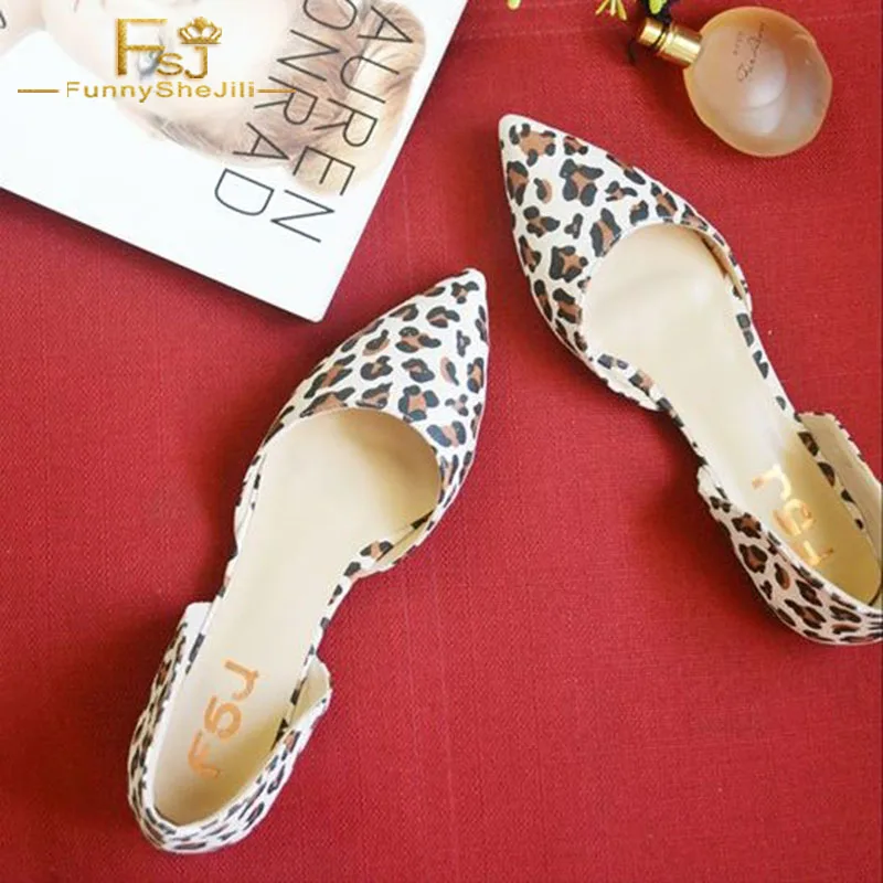 Leopard Print Flats Pointy Toe Double D'orsay Shoes Spring Summer School Date Fashion Woman Shoes 2021 Big Size 16 FSJ
Leopard Print Flats Pointy Toe Double D'orsay Shoes Spring Summer School Date Fashion Woman Shoes 2021 Big Size 16 FSJ