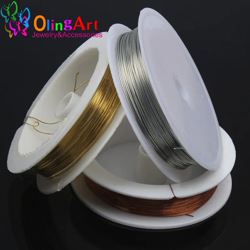 OlingArt 0.6MM 3roll/lot Silver Golden Copper plated Beading wire Accessories DIY Bracelet choker necklace Jewelry making 2019
OlingArt 0.6MM 3roll/lot Silver Golden Copper plated Beading wire Accessories DIY Bracelet choker necklace Jewelry making 2019