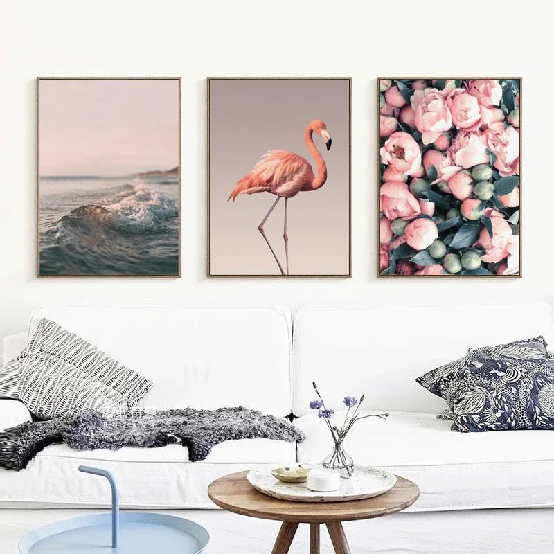 Nordic Simple Pink Flamingos Seascape Flower Canvas Painting Wall Art Pictures for Living Room Home Decoration Poster and Prints
Nordic Simple Pink Flamingos Seascape Flower Canvas Painting Wall Art Pictures for Living Room Home Decoration Poster and Prints