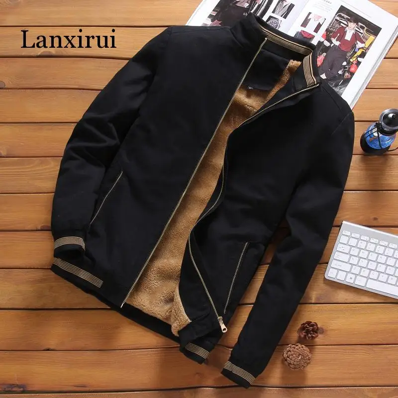 Autumn Mens Bomber Jackets Casual Male Outwear Fleece Thick Warm Windbreaker Jacket Mens Military Baseball Coats Clothing
Autumn Mens Bomber Jackets Casual Male Outwear Fleece Thick Warm Windbreaker Jacket Mens Military Baseball Coats Clothing