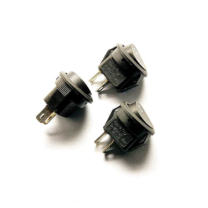 50PCS/LOT Small Round Rocker Switch Black 2 feet 2 files rocker switch 3A/250V 6A/125V
50PCS/LOT Small Round Rocker Switch Black 2 feet 2 files rocker switch 3A/250V 6A/125V