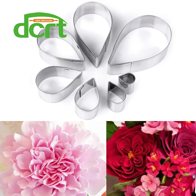 7Pcs/Set Rose Petal Cookie Cutter Mold Water Droplet Pastry Mould Sugarcraft Cake Decorating Tool
7Pcs/Set Rose Petal Cookie Cutter Mold Water Droplet Pastry Mould Sugarcraft Cake Decorating Tool
